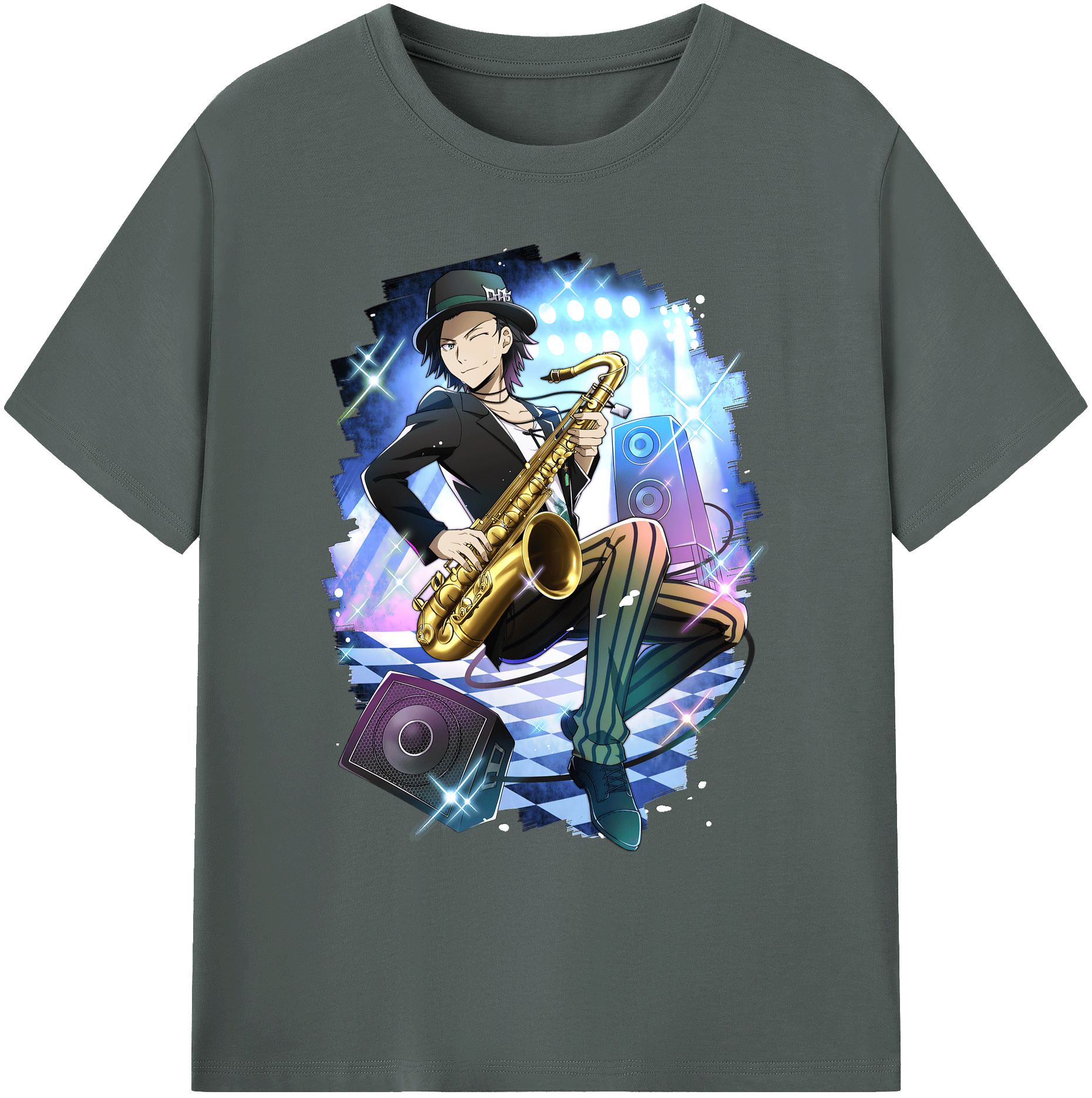 （画像用） 文豪ストレイドッグス Bungo Stray Dogs 綿100％ メンズ半袖Tシャツ｜肌触りやわらか＆通気性
